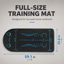 Ab Roller Mat, Fitness Training Mat, Abdominal Wheel Mat, Yoga Mat For Men, Thickened Shock-Absorbing Sound-Insulating Mat - Multicolor - View 1