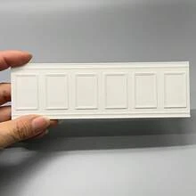 1pc Different Style Mini House Model Wall Accessory, Nordic Leisure Style Miniature Furniture, Made Of Durable Plastic, Can Be Freely Assembled And Connected, Important Material For Making Children's Exclusive Small Castle - Square Panel - View 10