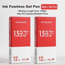 Pulpen Blue Fruit Kapasitas Besar Netral Ujung Jarum 0,5mm Tinta Hitam, Jarak Tulis Sangat Jauh, Halus dan Tidak Luntur, Pulpen Tanda Tangan Sekali Pakai untuk Pelajar, Persiapan Ujian, Kantor dan Penandatanganan, Satu Kotak Penuh - pulpen gel - View 17