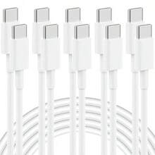 1/2/5 buah Kabel Pengisian Cepat USB-C ke USB-C, Kabel Transfer Data Kecepatan Tinggi Tipe-C 3,3 kaki/100 cm, Kompatibel dengan iPhone 17 Pro Max/17 Pro/17/16 Pro Max/16 Pro/16/15 Pro Max/15 Pro/15 Plus/15 - MultiWarna - View 14