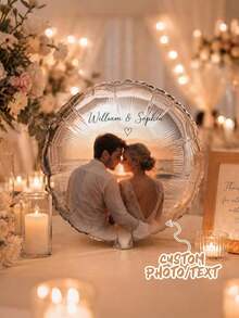 Customizable Photo Balloons - Personalized Photo Decor, Suitable For Birthdays, Weddings, Graduations And Anniversaries - No Power Required, Multiple Colors Available; Perfect For Photography, Party Supplies, Holiday Decor And Event Planning - Multicolor - View 6