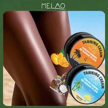 MELAO Self-Tanning Cream Set, 80g - Mango Or Coconut Scent, Creates Alluring Bronzed Complexion - Easy To Apply, Long-Lasting Formula, Provides Up To 7 Days Of Perfect Bronzed Skin - Suitable For All Skin Types - Multicolor - View 6