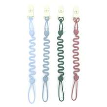 1pc Cute Caterpillar Shaped Silicone Pacifier Clip For Daily Use, Can Be Used As Stroller Decoration, Decorative And Practical, Suitable For Baby - Multicolor - View 11