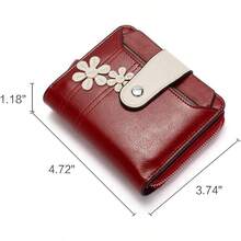 Women Wallet & Check Holder - 3-floral Red - View 7