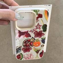 惡魔之眼串珠圖案印花透明手機殼，水果花卉幸運符圖案印花防摔保護殼，相容 iPhone 13/11/17/17 Pro，相容 Galaxy/A54/A14/A12/A13，防水防摔防刮耐用，夏季禮物派對 - 彩色 - 查看 5