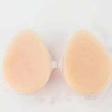 Prótesis de Pecho de Silicona SBT con Tirantes para los Hombros, Formas de Pecho Masculinas, Pechos Falsos para Mujeres, Pechos Artificiales Sexys - 1 Par - Albaricoque - Ver 4