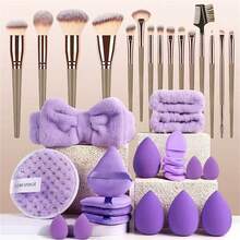 13pcs Professional Makeup Brush Set, Soft Bristle Eyeshadow Foundation Blush Brushes, Suitable For All Skin Care Needs - Ideal Choice For Beginners And Professionals. Perfect Gift For Birthday, Christmas And New Year Celebrations - Multicolor - View 7