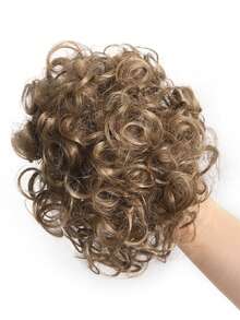Naturally Voluminous Curls With An Adjustable Drawstring Hair Tie, Available In Multiple Colors. Stylish Updo Suitable For Everyday Wear. - Multicolor - View 9