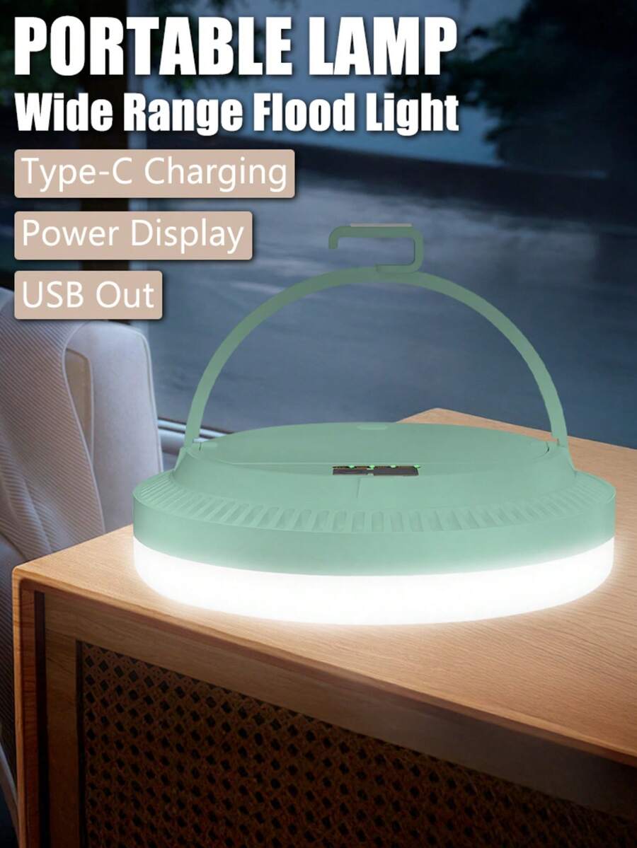 1PC Rechargeable LED Camping Lantern, USB Charging Portable Light With Built-In Battery For Outdoor Camping Home Emergency Power Outage - A - View 1