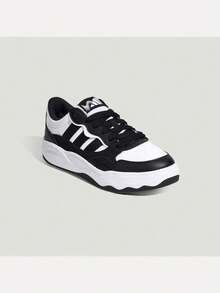 Adidas Unisex Lite Shuffle Low-Top Sports Casual Shoes KZ6685 - Black and White - View 2
