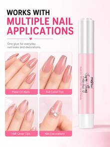 5/10/20/50PCS, 2g Compact With Super Strong Hold, Fast‑Drying & Long‑Lasting Nail Glue, Tip Needs To Be Cut Open Before Use, Precise Dot Dispensing, Y2K‑Style, For Acrylic Nails, False Nail Tips & Nail Rhinestone Decorations - 2g - View 6