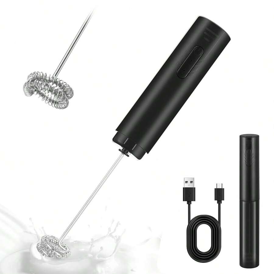 Pengaduk Susu Elektrik 3 Kecepatan, Pengaduk Telur & Susu Genggam Nirkabel, Pengaduk Kopi Isi Ulang USB, Pengaduk Dapur Multifungsi, Penting untuk Memanggang dan Kopi - MultiWarna - View 1