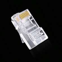 Konektor RJ45 CAT5e 8P8C Berlapis Emas untuk Kabel Ethernet UTP – Isi 100 Buah - View 6