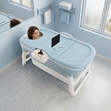 SENDERPICK Foldable Tub Large Portable Tub Freestanding Foldable Bathtub - 1PCS - View 7