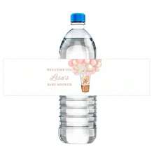 UNICCUT 30pcs Customized Cute Teddy Bear Water Bottle Label Stickers For Baby Shower, Baptism, Birthday, Christening, Personalized Gender Reveal - Multicolor - View 7