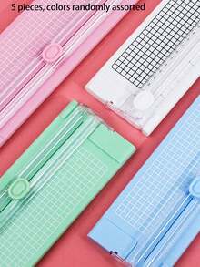 1/5 buah Pemotong Kertas A4/A3, Pemotong Kertas Plastik Portabel, Alat Pemotong Foto Mini, Pisau Pemotong Geser Manual untuk Meja, Perlengkapan Sekolah, Kembali ke Sekolah - MultiWarna - View 19