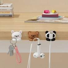 Multifunctional Cute Cable Organizer Holder For Mouse Earphone Data Cables Damage-Free No-Drill Cable Management Desktop Storage Solution Organization - View 4