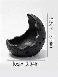 3D Printed Creative Crescent Moon Crater Succulent Planter, INS Style Personalized Planet Shaped Indoor Desktop Micro Landscape Decor, Minimalist Artistic Resin Potted Plant Container - Multicolor - View 8