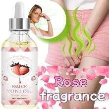 EELHOE 30ml,Ladies' Care Essential Oil, Deeply Nourishes Bikini Areas, Eliminates Odors, Provides Dry Care, Maintains Moisture In Private Parts, Maintains Ph Value, And Gently Cleanses The Body And Skin - 草莓 - 查看 3