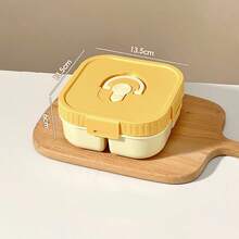 900ML Divided Portable Square Plastic Lunch Box With Handle, Microwave , Leak-Proof Sealed Fruit Salad Food Storage Container, Suitable For Students, Home, School, Office, Outdoor Camping, Picnic, Travel, Back To School - Multicolor - View 14