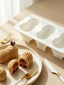 Petal, Peanut, Pistachio And Raspberry Silicone Molds, Platinum Silicone Material, Suitable For Mousse Cake, Filled Chocolate, Pudding And Jelly, Halloween And Christmas Party Decoration, Oven And Freezer , Temperature Range -40℃ To 230℃ - White - View 12
