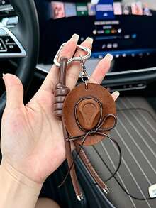 Stylish Retro Western-Style Bow Hat Keychain And Bag Charm;Suitable For Handbags, A Perfect Gift For Women-Ideal For BirthdaysOr Back-To-School - Multicolor - View 3