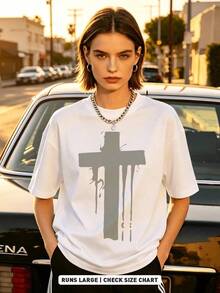 Women T-Shirts - 白色 - 查看 1
