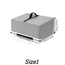 Printer Cover- 5 Sizes Available, 2 Colours(Black/Grey), Heavyweight 300D Oxford Fabric, Drawstring Closure At The Bottom, With A Top Handle, Suitable For Printer, Printers For Home Use, Hp Printer, Dtf Printer(Only The Protective Cover) - Black - View 12