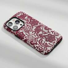 Advanced Striped Polka Dot Art Painting Pattern 2-In-1 Double-Layer Protective Glossy Film Phone Case Suitable For Apple 11, 12, 13, 14, 15, 16, 17 Series And  S21, S22, S23, S24, S25, S26 Series - Grey - View 6