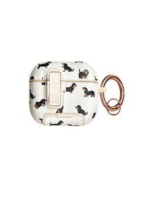 Casing Earphone Cherry Hunting Dog dengan Motif Polka Dot dan Pita, Dilengkapi Fungsi Saklar, Jendela Pop-Up dengan Penyangga untuk Mencegah Jatuh, Kompatibel dengan 4 Pro, 2 Pro, 3 Pro. Tersedia dalam Berbagai Warna. Cocok Sebagai Hadiah untuk Musim Kembali ke Sekolah, Hari Valentine, Natal, dan Ulang Tahun. - MultiWarna - View 20