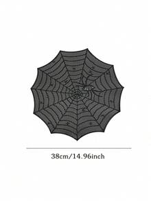 1/4/6 buah Alas Meja PVC Motif Jaring Laba-laba dengan Lapisan Emas, Cocok untuk Dekorasi Meja Pesta Pernikahan, Alas Meja Halloween, Alas Mesin Kopi, Alas Anti Selip dan Tahan Panas, Cocok untuk Pesta Pernikahan, Perayaan Hari Raya, Piknik, Berkemah, dan Dekorasi Meja Pesta Ulang Tahun - MultiWarna - View 6