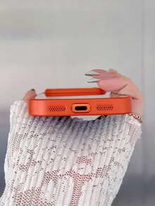 1 buah Casing Ponsel Cermin Kompatibel dengan iPhone 17 Pro Max, Casing Cermin Rias 17 Pro, Casing Personalisasi 16 Pro, Casing Premium 15 Pro, Casing Niche 14/13, dan Casing Minimalis 15 - Jeruk - View 4