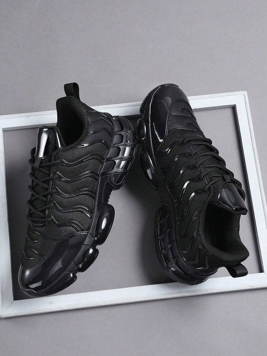 Men's Fashionable Sneakers Shoes, Comfortable Non-Slip Casual Lace-Up ...