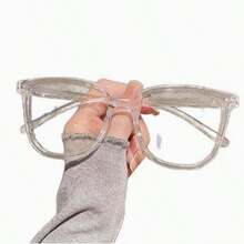 3 Pairs/Set Unisex Glasses - Fashion Campus Style, Transparent Black Frame, Face-Flattering Design - Multicolor - View 11