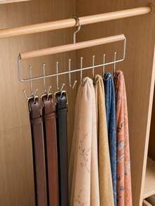 1pc Multi-Functional Hat Rack With 8 Rotating Metal Hooks, Space-Saving Closet Organizer For Dorm And Apartment, Ideal For Women To Store Underwear, Tank Tops And Other Clothing, Also Suitable For Bedroom Decor And Back To School Season - Multicolor - View 8