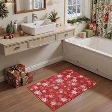 Alfombra de pasillo antideslizante para dormitorio, alfombra lavable con reverso de goma - Alfombra suave de pelo corto para cocina, lavandería, baño (61 x 244 cm, beige/marfil) - Burdeos - Ver 4