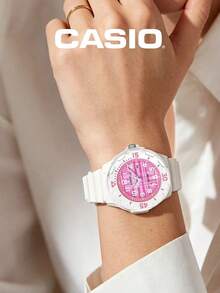 CASIO Women's Fresh Minimalist Watch Collection, 100m Water Resistant, Colorful Plaid Resin Strap, Student Commute Shock-Resistant Sports Quartz Watch - one-size - View 13