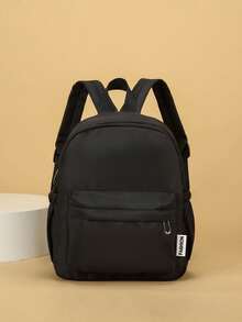 1PC Minimalist Backpack, Casual And Elegant, School Bag For Boys And Girls, Zipper Design, Adjustable Shoulder Straps, Suitable For School, Travel, Can Easily Hold Daily Essentials, Versatile Item, Suitable For Various Styles And Occasions. - Multicolor - View 14