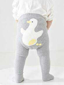 2雙棉製兒童褲襪 卡通彩色可愛動物圖案 嬰兒幼兒通用 戶外穿著 - 彩色 - 查看 7