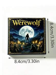 1 Box Of Werewolf Card Game, 24 Cards, With Rulebook; Social Deduction Strategy, Fast-Paced Family And Friends Party Game - Multicolor - View 11