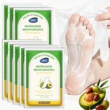 2 buah Masker Perawatan Tangan & Kaki Ekstrak Alpukat, Diformulasikan dengan Ekstrak Tumbuhan, Formula Ringan dan Cepat Meresap, Kaus Kaki Perawatan Kaki yang Melembutkan, Menutrisi Kaki untuk Kaki yang Tampak Halus - 2 buah - View 4