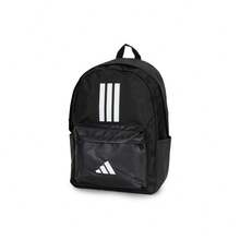 Tas ransel adidas klasik berbahan kain polos, ukuran reguler, gaya unisex, gaya pasangan, hitam. - Hitam - View 10