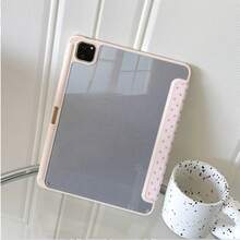 1pc Polka Dot Double-Sided Tablet Protective Case, Foldable Stand, Multi-Angle Viewing, Suitable For Work And Entertainment, With Pen Slot, Compatible With IPad Pro 2024/Air M3/A16 2025, Compatible With Xiaomi, Compatible With Samsung, Compatible With Huawei MatePad - Multicolor - View 6