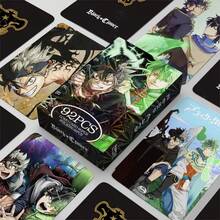 1PC 92pcs Black Clover High Definition Color Printed Anime Peripheral LOMO Cards, Photocard, Photo Cards, Arirang, BTS21 Accessories, Bangtan, Photo Card, Photocard - MultiWarna - View 1