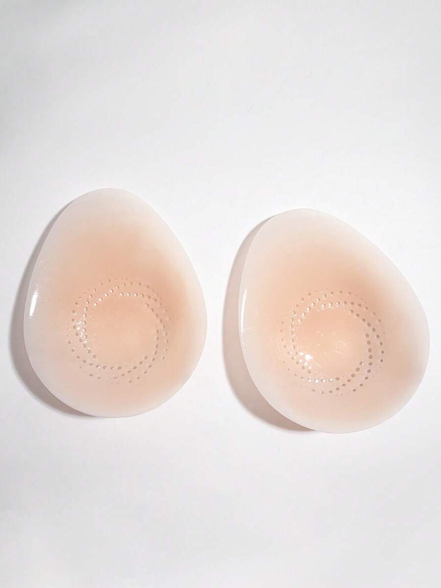 vfvQueen 2 Buah Penutup Puting Silikon Perekat untuk Wanita Ukuran Plus, Desain Tak Terlihat, Perekat Mandiri Tanpa Tali, Cocok untuk Gaun Pengantin/Gaun Pesta, Gaun Tanpa Punggung, Gaun Leher Halter, Gaun Ketat - MultiWarna - View 1
