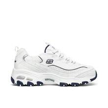 Skechers D'Lites 1.0 White Bear Thick-Sole Casual Retro Women's Dad Shoes - White - View 4