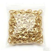 100pcs 12*7mm Lobster Clasp Gold & Silver Jewelry Clasps For Jewelry Making Accessories And Bracelet Necklace Ornament Making - KC Gold - View 1