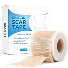 Silicone Scar Patch, Silicone Scar Sheet, Suitable For All Skin Types, Size 4*150CM, Scar Gel Patch Roll, Reusable Silicone Scar Strip, Professional Use - View 1