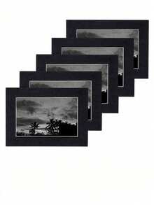 15pcs Black (With Backboard) Minimalist Elegant Corridor Wall Decor Memorial Paper Photo Frames Wall Hanging Paper Photo Frames Home Wall Decoration For Holiday Celebration And Home Decor (Paper Product) - Multicolor - View 6