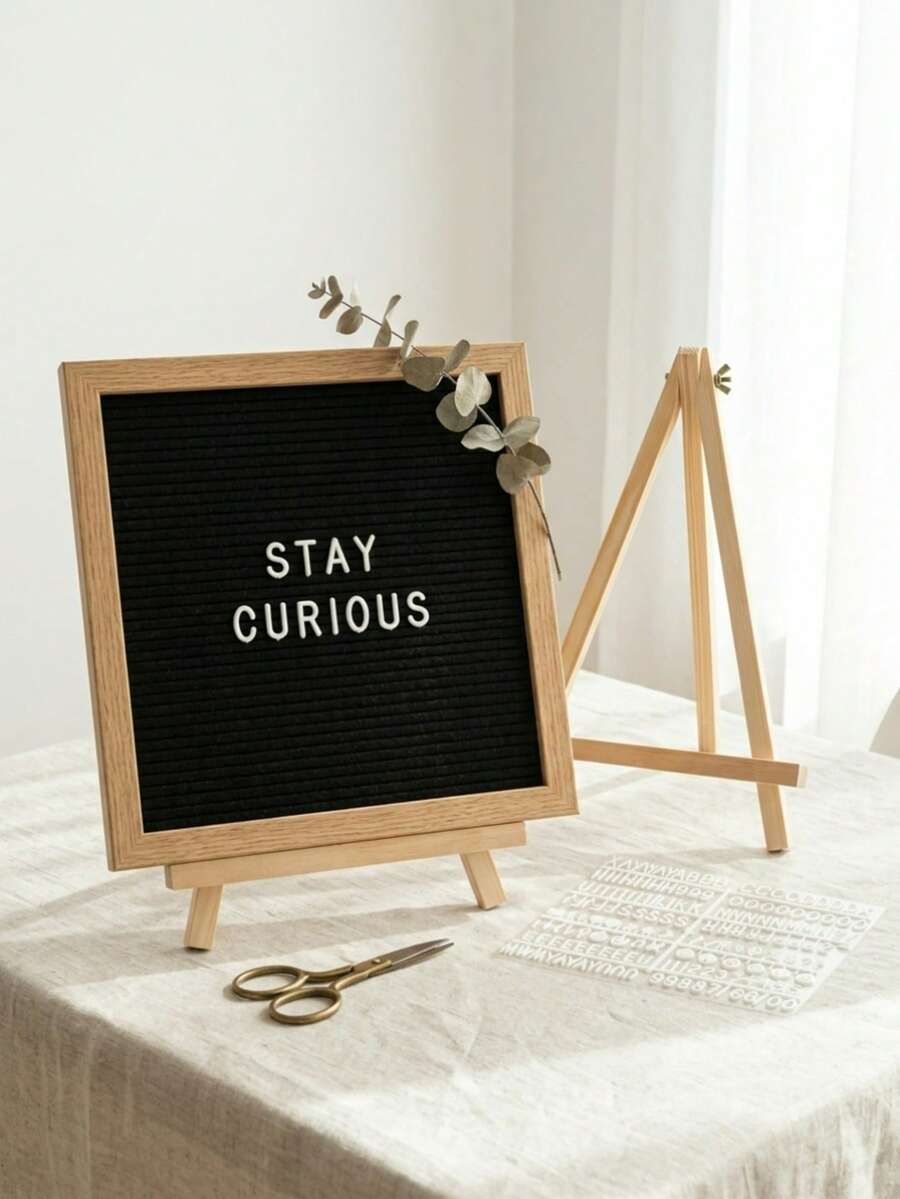 2pcs Letter Message Board Decorative Crafts, DIY Letter Message Board, Suitable For Home Decor, Photo Props, Birthday, Graduation Gifts And More - 1PC - View 1